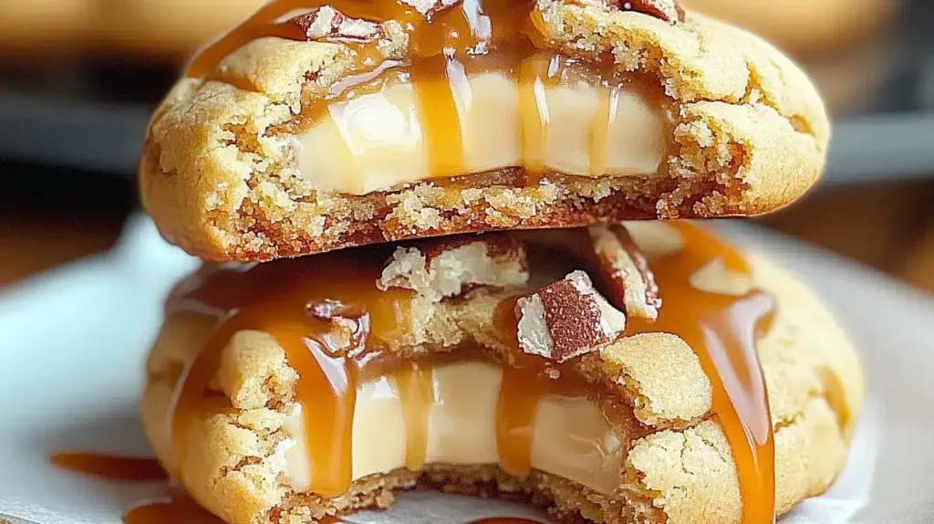 Caramel Cheesecake Cookies.