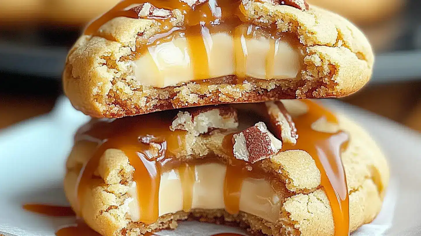 Caramel Cheesecake Cookies.
