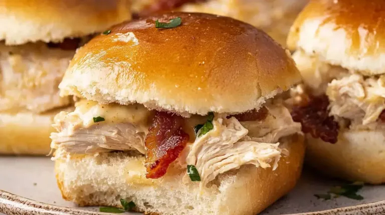 Chicken Bacon Ranch Sliders