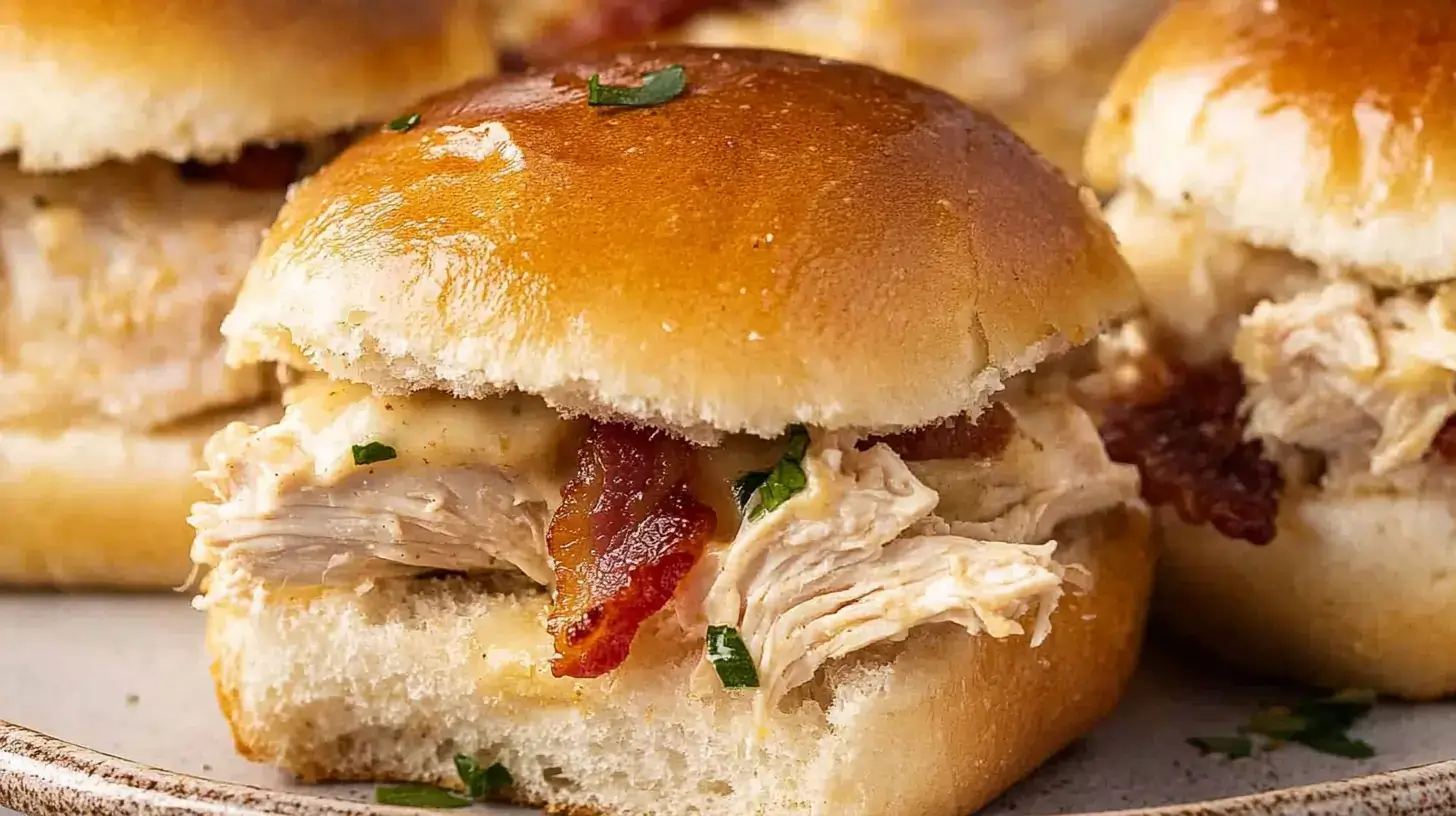 Chicken Bacon Ranch Sliders