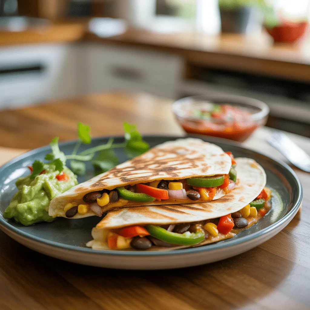 Black Bean Veggie Quesadilla