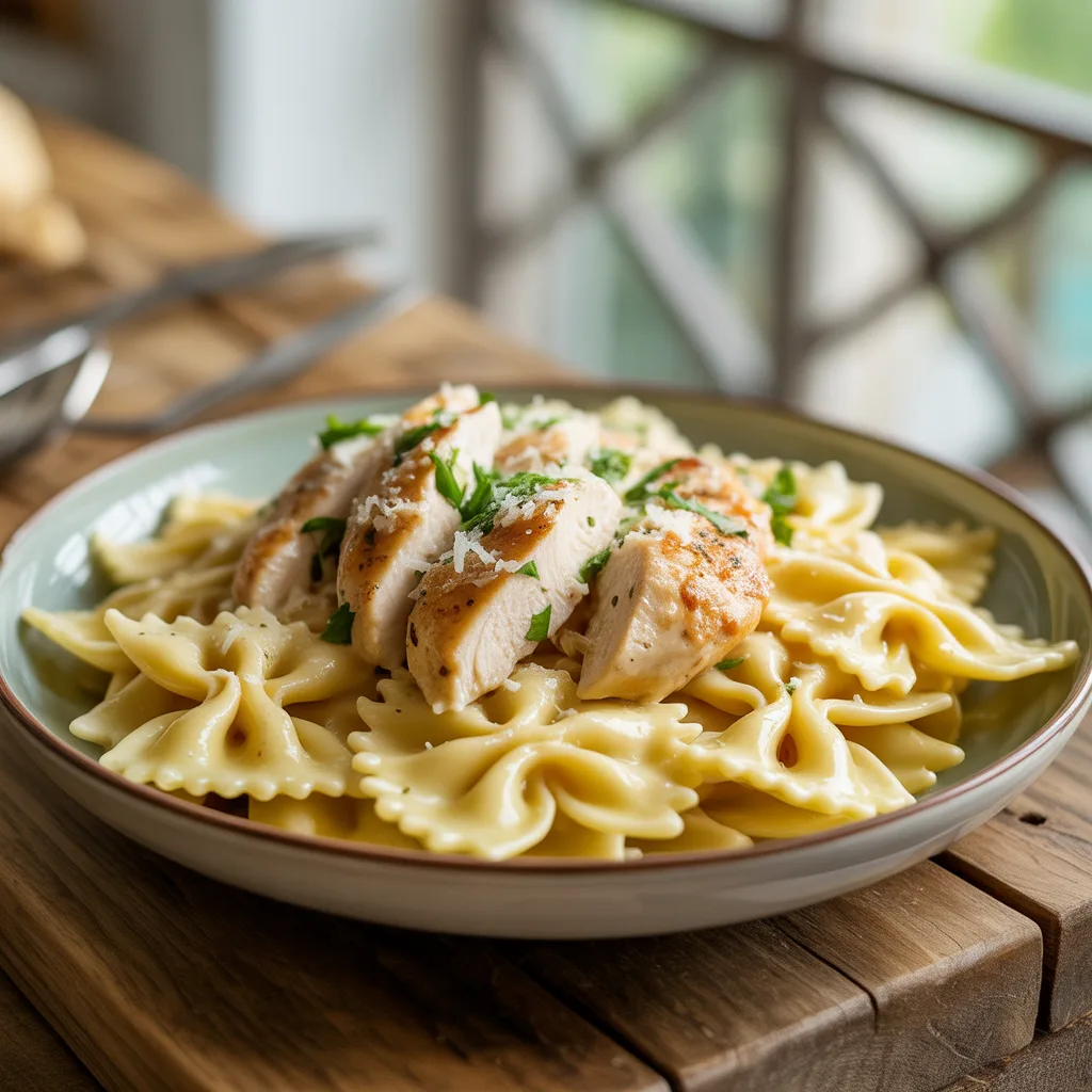 Creamy Lemon Chicken Bowtie Pasta Your Family Will Love