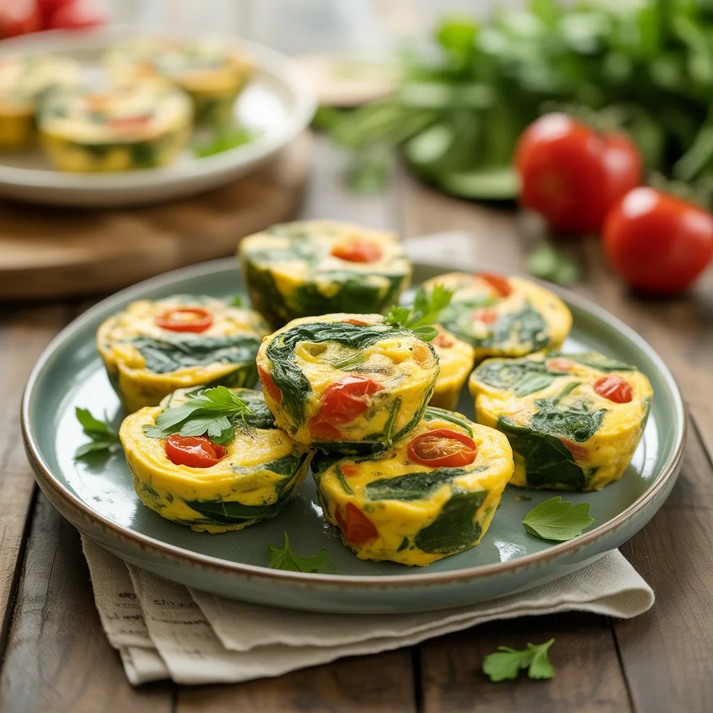 Air Fryer Veggie Breakfast Frittata Bites Your Mornings Need