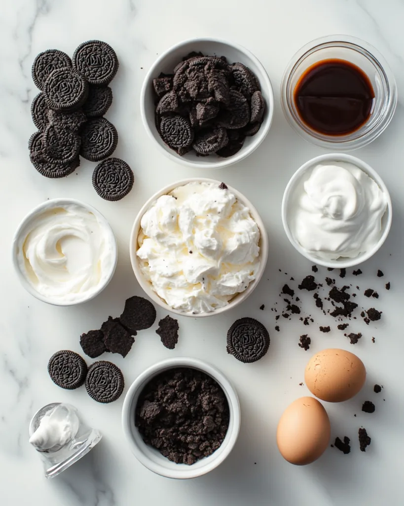 Ism01 Crushed Oreo cookies softened cream cheese sugar eggs v ec4fbf06 cf5a 431b bf9d e491f7c26645 1