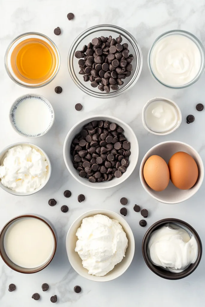 Easy Boston Cream Pie Bites 1 Ism01 vanilla cake mix eggs oil water vanilla pudding whipped 92282d98 6dea 41d4 93ee af696e3c1d73 0
